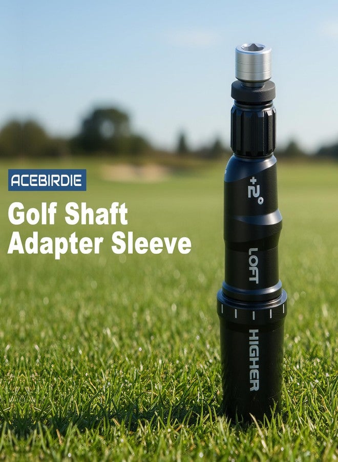 Acebirdie غطاء محول عمود الجولف من Acebirdie يناسب طرف عمود 0.335 بوصة، وهو متوافق مع مضارب Taylormade BRNR Mini Driver وStealth2 وStealth Fairway Woods ومضارب Taylormade M1 وM2 وM3 وM4 وM5 وM6 وSIM وSIM2 وR15 Driver - Image 2