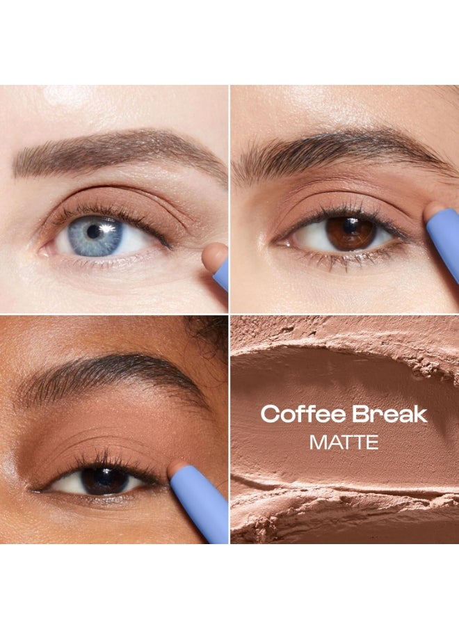 ALLEYOOP ALLEYOOP 11th Hour Cream Eye Shadow Sticks - Coffee Break (Matte) - Award-winning Eyeshadow Stick - Smudge-Proof and Crease Proof for Over 11 Hours - Easy-To-Apply and Compact for Travel, 0.05 Oz  - Image 3