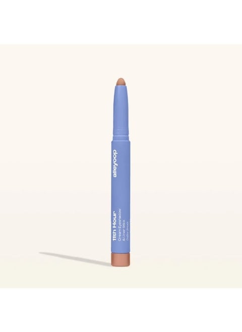 ALLEYOOP 11th Hour Cream Eye Shadow Sticks - Coffee Break (Matte) - Award-winning Eyeshadow Stick - Smudge-Proof and Crease Proof for Over 11 Hours - Easy-To-Apply and Compact for Travel, 0.05 Oz