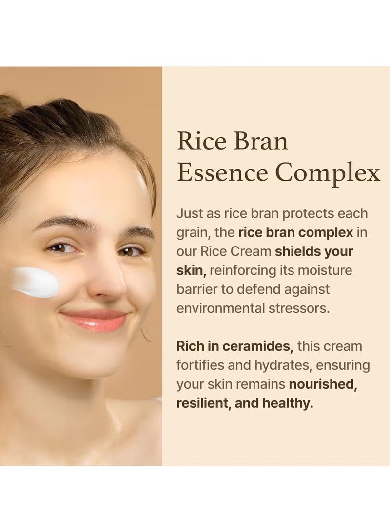 آي أم فروم كريم الأرز 1.76 أوقية، جوهر بران الأرز مع السيراميد، مظهر متوهج، يحسن حاجز الجلد الرطوبة، التغذية العميقة، يسلس ويحفظ لون الجلد، K-Beauty - Image 3