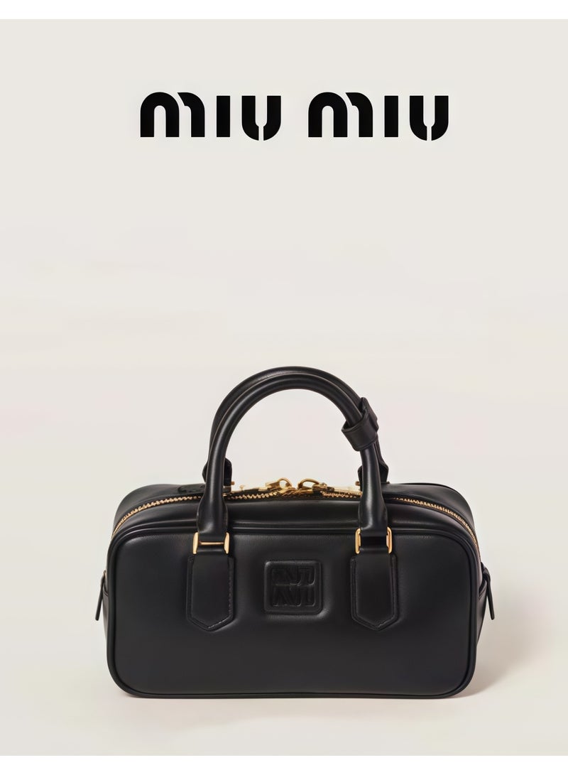 Arcadie Leather Bag, Women's Leather Tote Bag, Women's Leather Shoulder Bag, Women's Leather Cross body Bag, Hand-bag, Black - Image 1