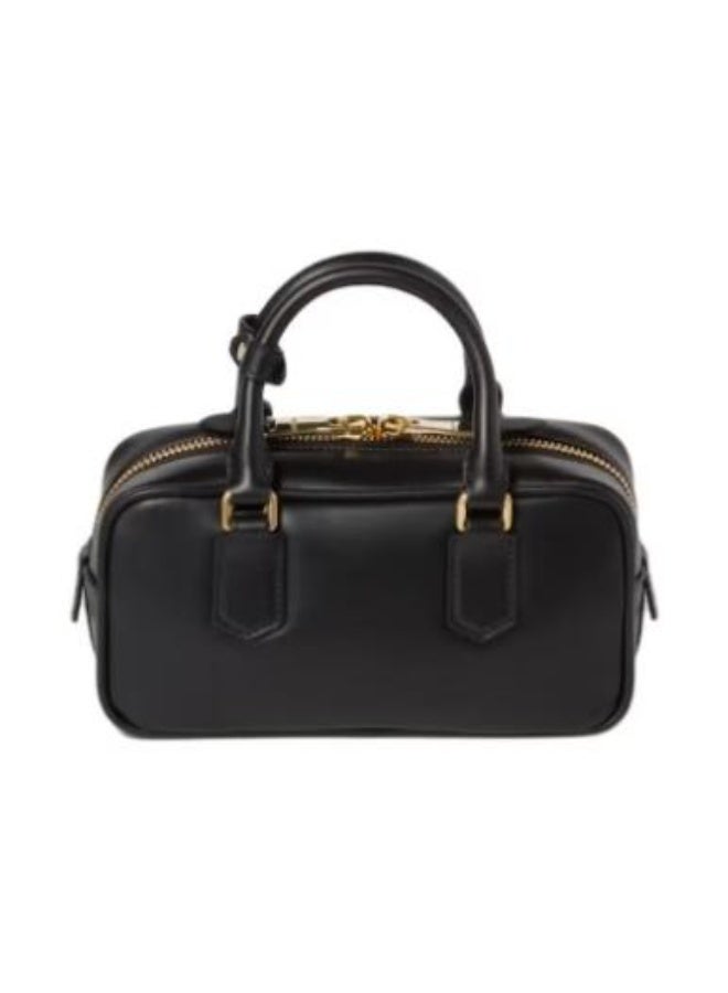 Arcadie Leather Bag, Women's Leather Tote Bag, Women's Leather Shoulder Bag, Women's Leather Cross body Bag, Hand-bag, Black - Image 3