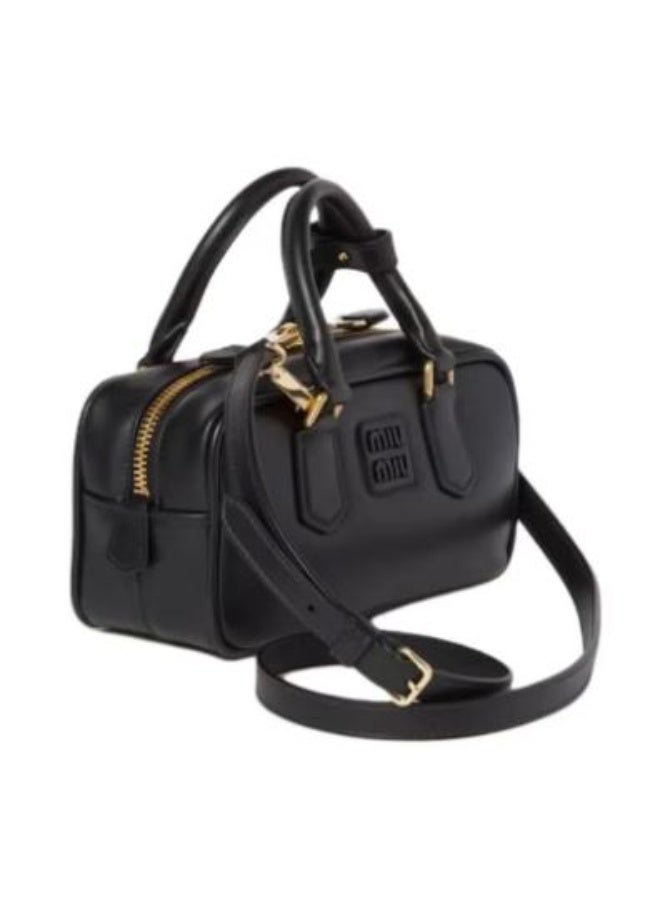 Arcadie Leather Bag, Women's Leather Tote Bag, Women's Leather Shoulder Bag, Women's Leather Cross body Bag, Hand-bag, Black - Image 2