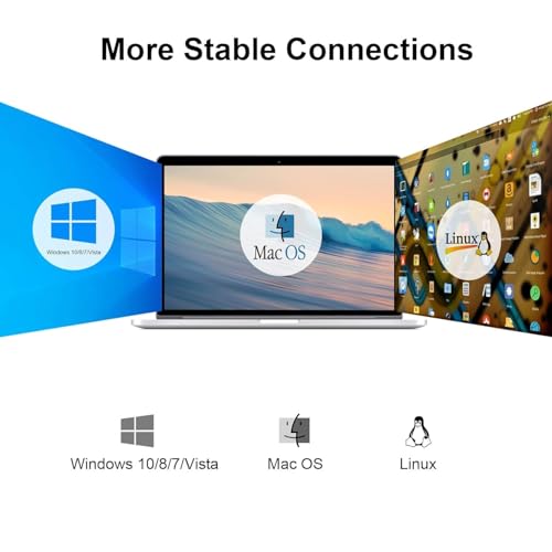 DuHeSin USB Ethernet Adapter, USB 3.0 to 10/100 Gigabit Ethernet LAN Network Adapter, RJ45 Ethernet Adapter for MacBook, PC, Desktop, Laptop with Windows 10/8/7, Linux, Mac OS AE-770UG - Image 5