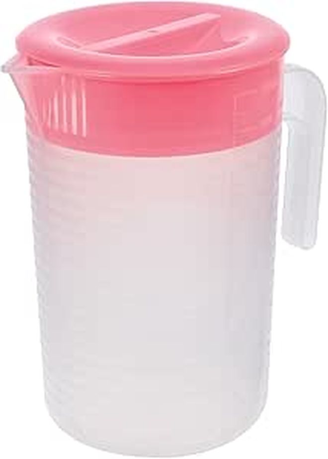 Large 2000ml Rose Water Jug With Handle And Measurement Scale For Tea And Beverage Serving - Image 1