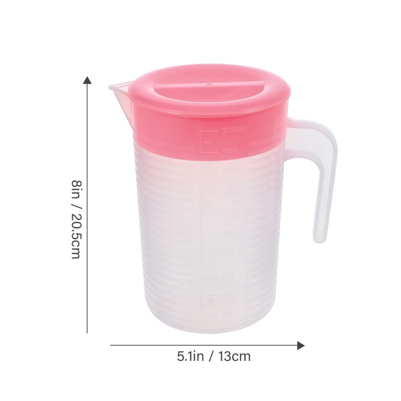 Large 2000ml Rose Water Jug With Handle And Measurement Scale For Tea And Beverage Serving - Image 3