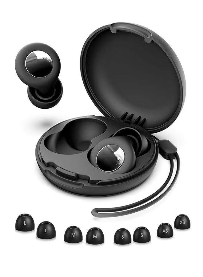 ماسكابوني Portable and Convenient: Each set of sleeping ear plugs comes with a delicate storage box, whether you're traveling, attending a concert, or relaxing at home, you can enjoy the quiet at any time, earplugs can be easily tucked into your pocket or bag and used at any time. - Image 1