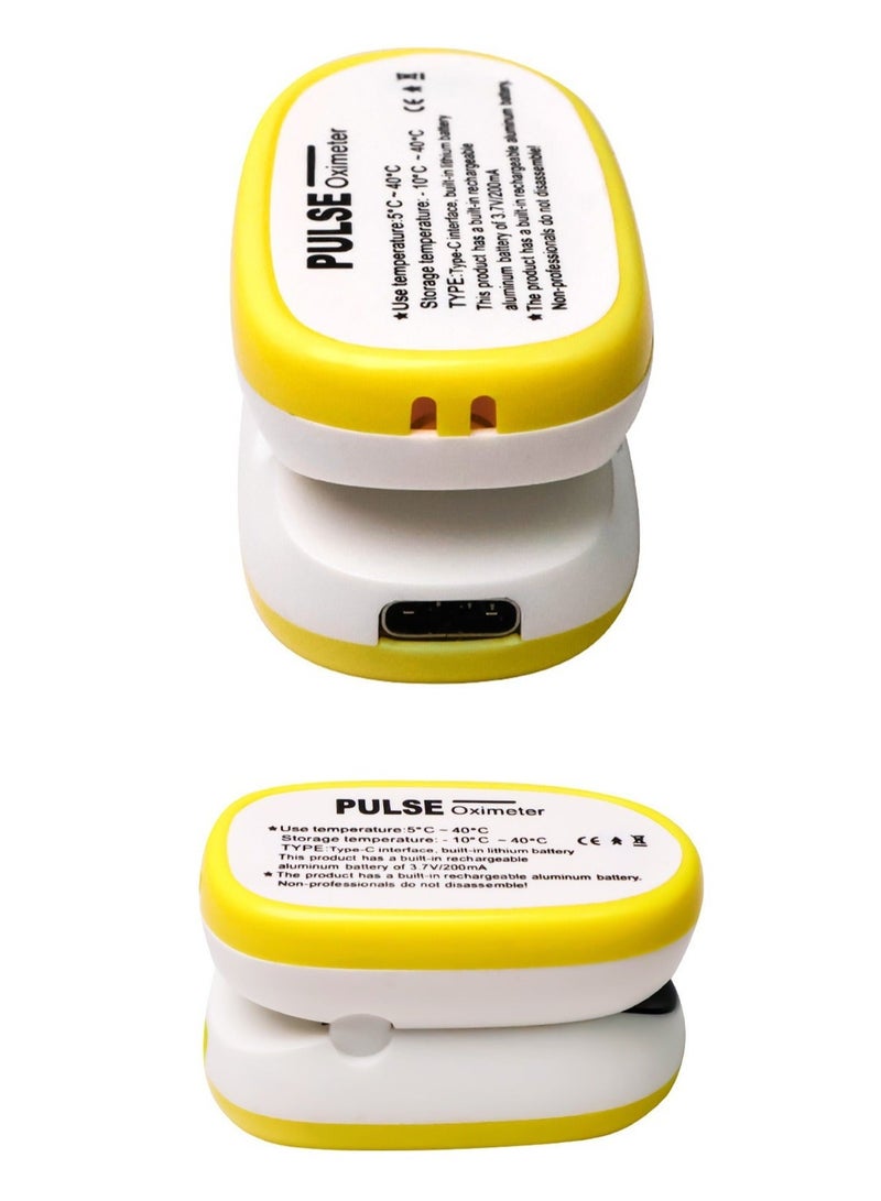 Pulse Oximeter Children's Portable Finger Clip Oximeter Home Pulse Heart Rate Detector - Image 2