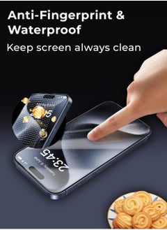 glassology iPhone 15 Pro Max Premium Clear Screen Protector 9H Tempered Glass with Easy Installation Kit Bubble free Scratch Resistant Anti-Fingerprint glass  - Image 5
