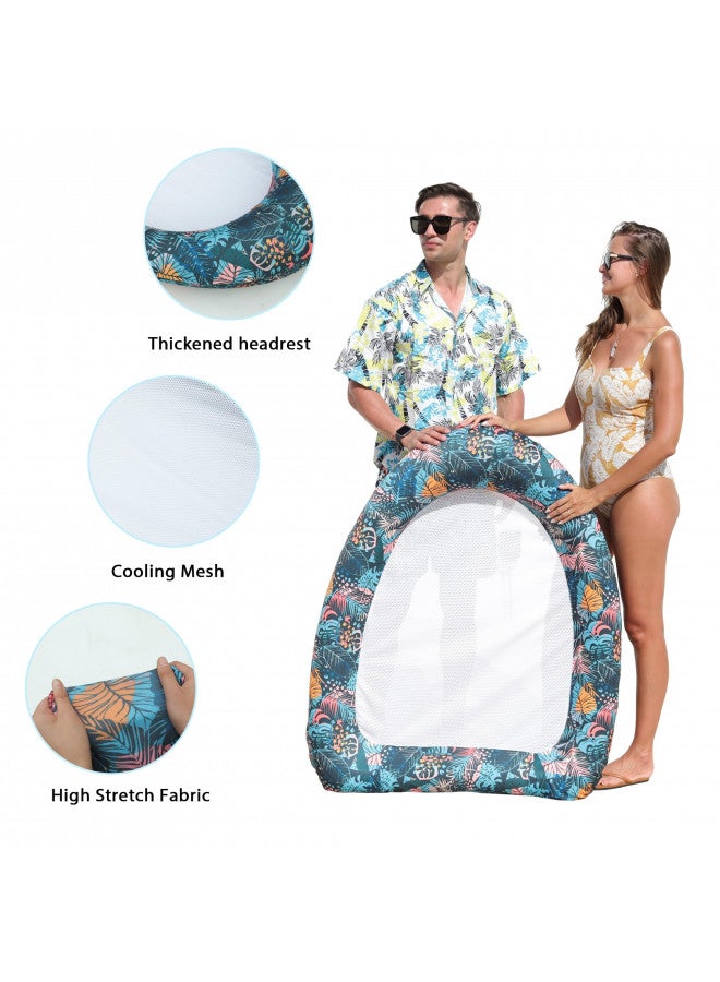 FindUWill Inflatable Pool Floats Adults, Large Fabric-Covered Pool Lounger Chair Raft with Mesh Center, Multi Purpose Pool Floaties Water Hammock Lounge, Ultra-Comfort Water Lake River Floating Raft - Image 5