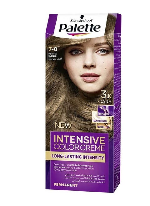 Palette Intensive Hair Color Cream 7-0 Medium Blonde