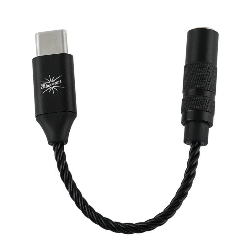 Linsoul Kiwi Ears AD1 Type-C to 3.5mm Female Headphone DAC Adapter Cable, USB C to Aux IEM Dongle with KT02H20 Chip, High Res 32bit/384kHz, CTIA-Standard for iOS/Android/Windows Smartphones/Laptops - Image 1
