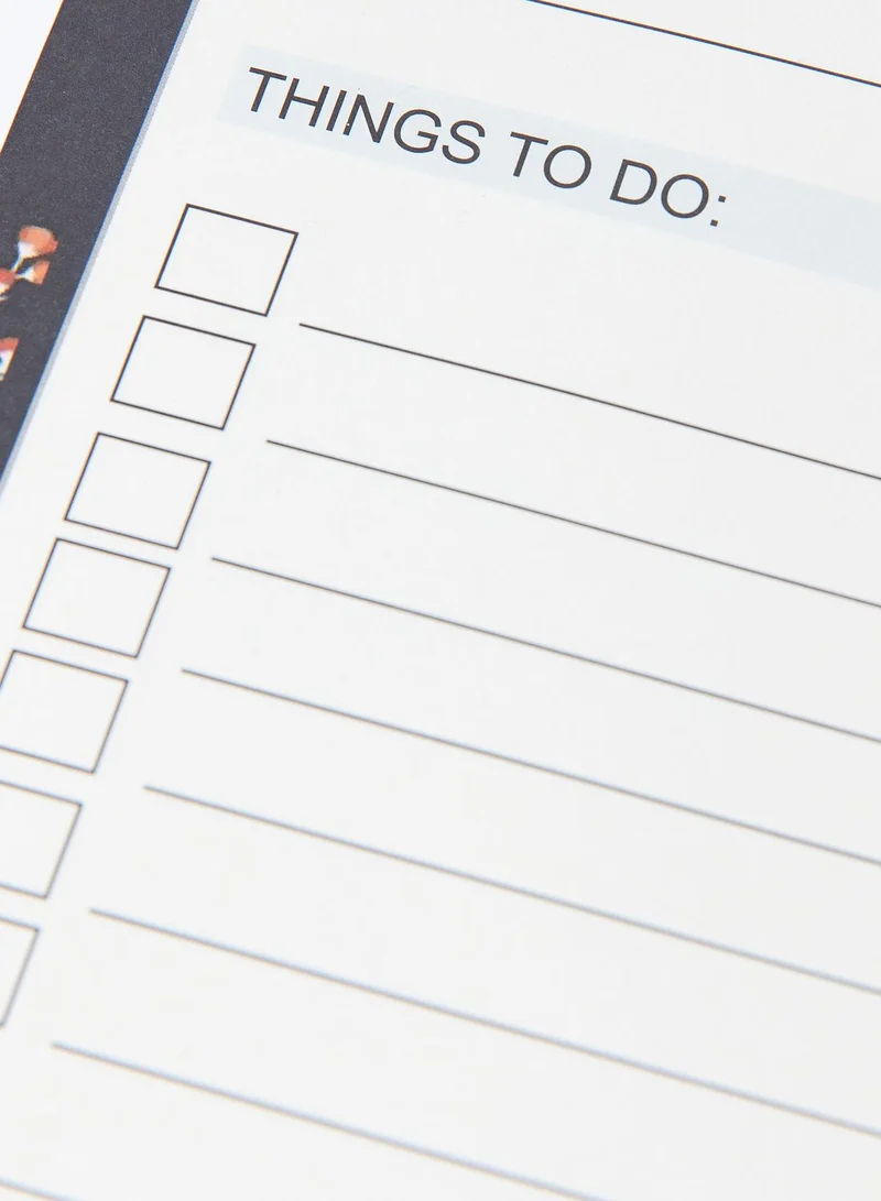 AURORA A4 Dark Floral To Do List