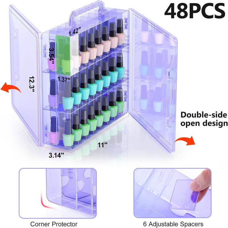 BELOVING Nail Polish Organizer Case - Image 3