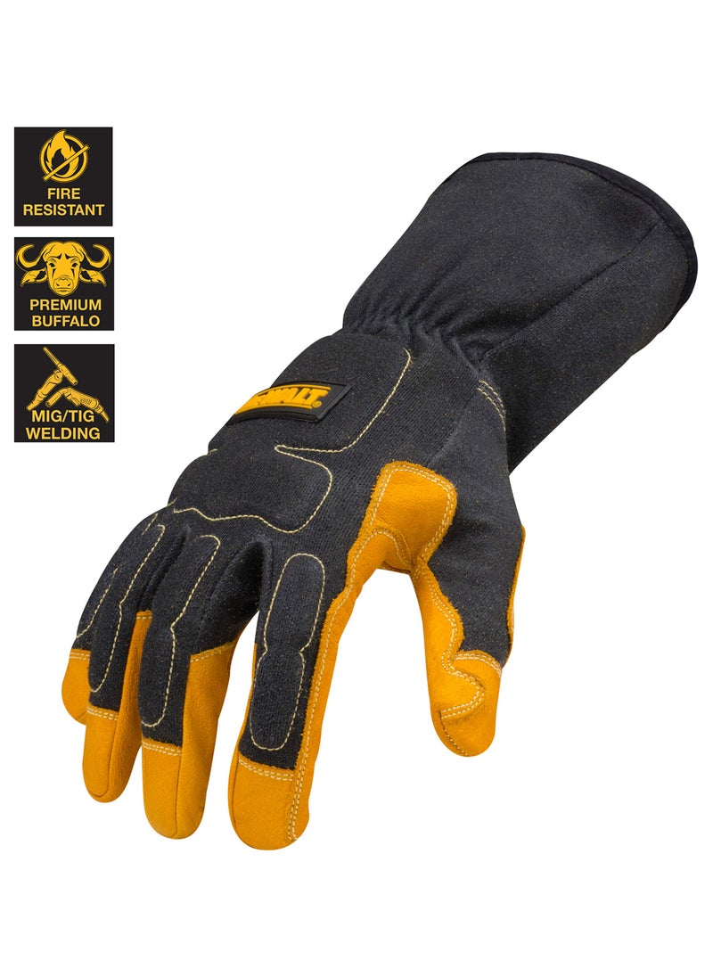 DEWALT DEWALT Premium MIG/TIG Welding Gloves, Gauntlet-Style Cuff, Large  - Image 4