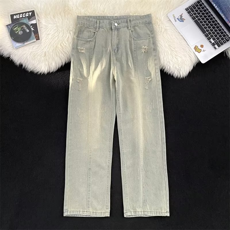 Unisex Casual Daily Denim Jeans - Image 1