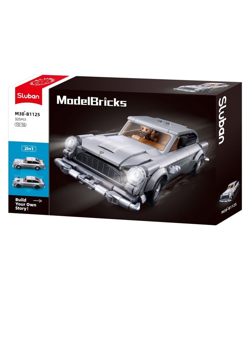 Sluban Sluban - Model Bricks Car of a Secret Agent 325 Pieces - M38-B1125  - Image 1