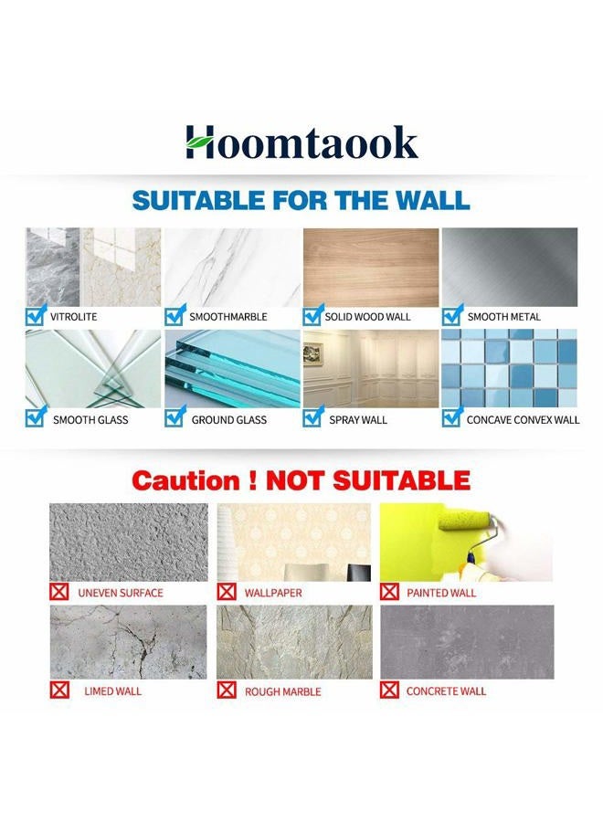 Hoomtaook Corner Caddy Bathroom Shower Shelf Wall Mounted No Drilling 2 Tier Storage Shelves Adhesive Triangle Baskets Silver Bathroom Kitchen Storage Basket - Image 5