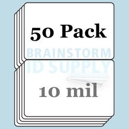 Brainstorm ID 10 mil Butterfly Pouch Laminates (50 Pack) - Credit Card Size (2.125 x 3.375 Inches), Gloss Finish, For Use with Teslin Paper - Image 4