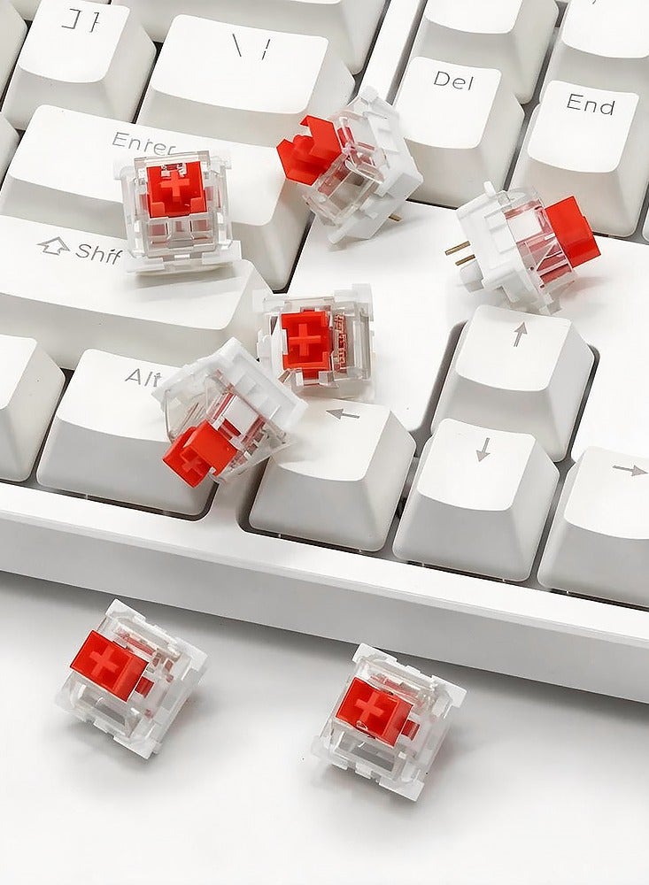 110 Outemu الميكانيكية لوحة المفاتيح التبديل الغبار الأحمر 3 دبوس كليكي التبديل اللمس الخطي RGB أدى القطارات لعبة آلة ، مع MX التبديل - Image 5