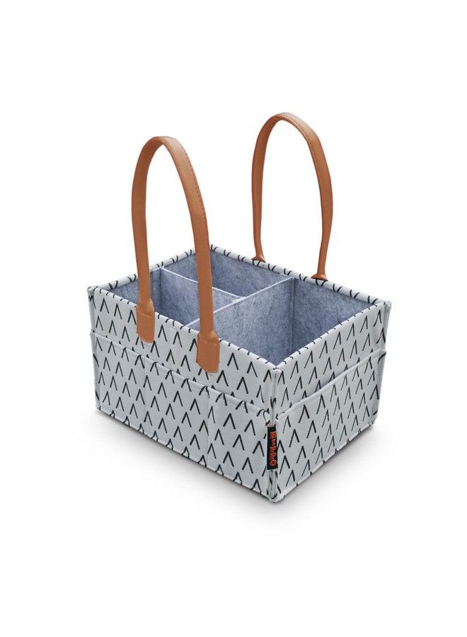 Hippo Cute Diaper Caddy Bag For Smart Mothers Baby Diaper Caddy Organizersfelt Storage Mother Bagsfor Diaper & Baby Wipes Nursery Storage Foldable And Portable (Geytent Large) - Image 2