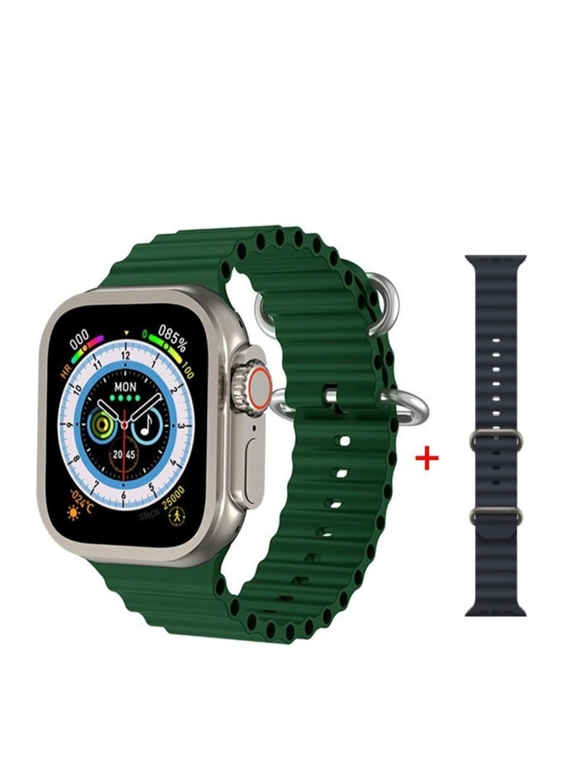 micro speed - Smart Watch HW99 Ultra2 Series 8 Health Fitness Tracker Sport Watch 2.09 inch -Green - Image 1