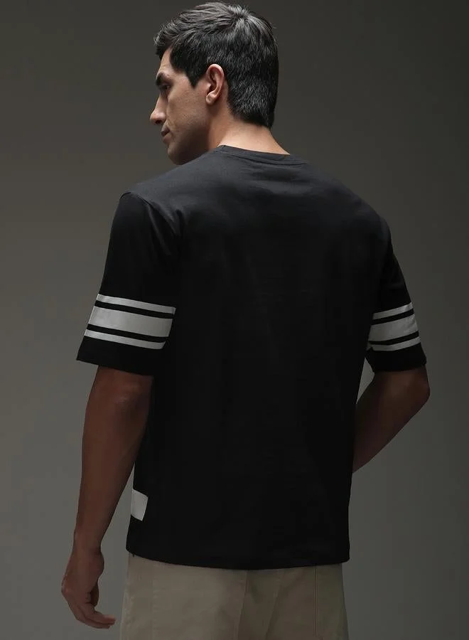 Dillinger Men Oversized Short Sleeve Printed T-Shirt