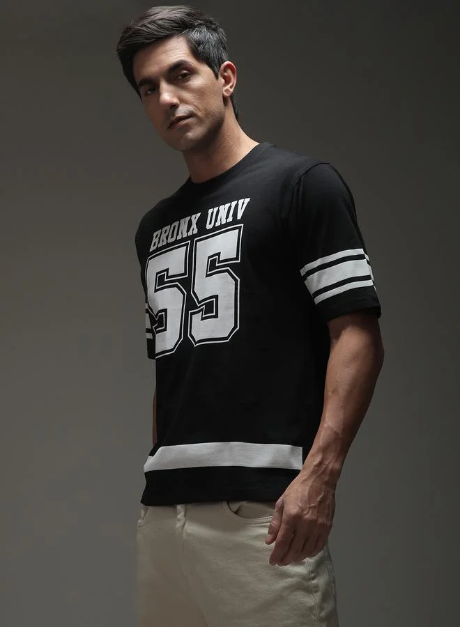 Dillinger Men Oversized Short Sleeve Printed T-Shirt