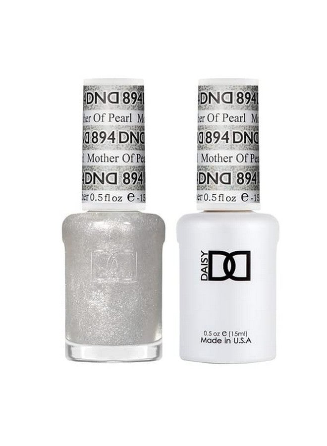 ديزي دي إن دي مجموعة طلاء جل جليتر من دي إن دي، 1 لكل طلاء جل وطلاء أظافر 894 أم اللؤلؤ، 0.5 أونصة سائلة - Image 1