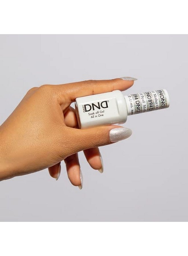 ديزي دي إن دي مجموعة طلاء جل جليتر من دي إن دي، 1 لكل طلاء جل وطلاء أظافر 894 أم اللؤلؤ، 0.5 أونصة سائلة - Image 2