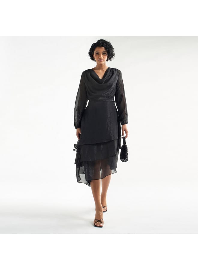 Splash FAV Tiered Sheer Dress  - Image 2