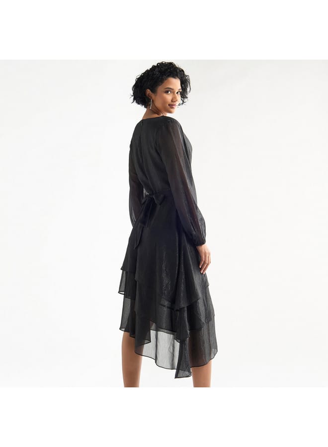 Splash FAV Tiered Sheer Dress  - Image 3