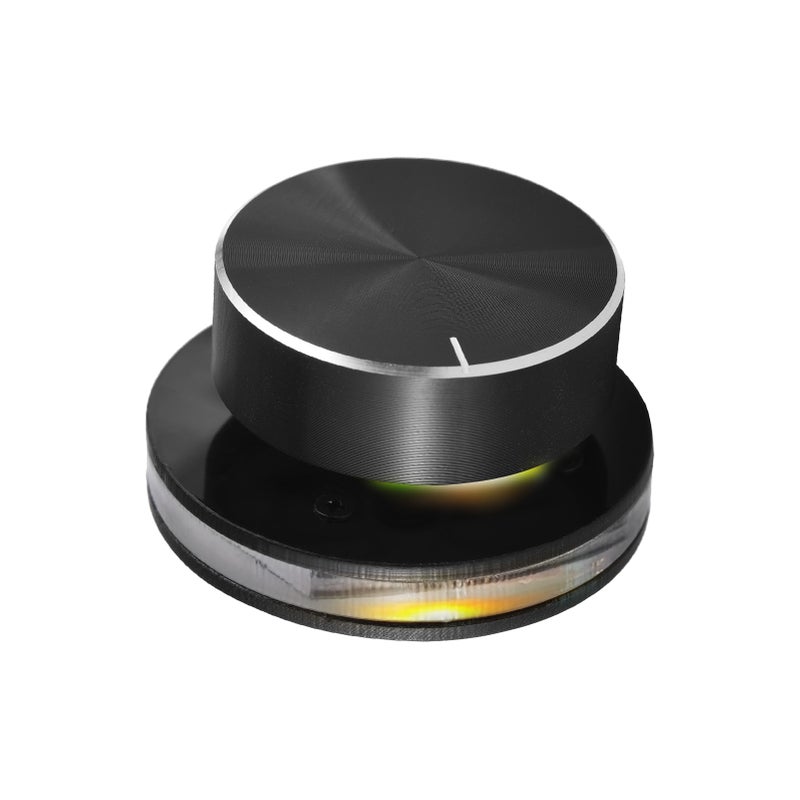 USB Volume Control Knob with One-Click Mute Function RGB Light Type-C Interface for PC Computer Speaker Volume Control Customizable Audio External Volume Control Knob - Image 5