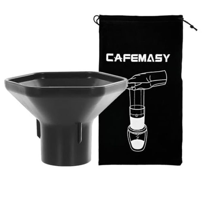 CAFEMASY Coffee Funnel and Travel Bag Kit Compatible with Aeropress Original Go XL Portable Espresso Coffee Maker Replacement Parts Coffee Accessories Tool