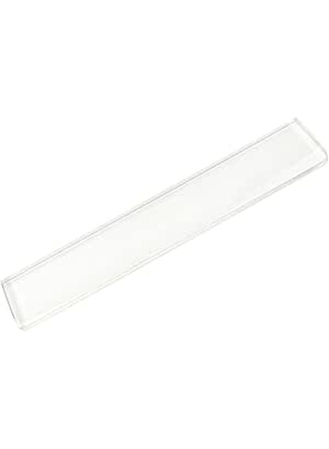 Transparent Resin Keyboard Wrist Rest Pad Ergonomic Support for Mechanical Keyboards Comfortable Easy to Clean - Image 1
