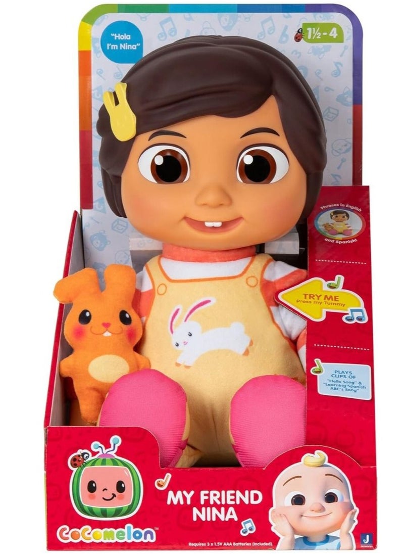 Jazwares - Cocomelon My Friend Nina Roto Doll - Image 1