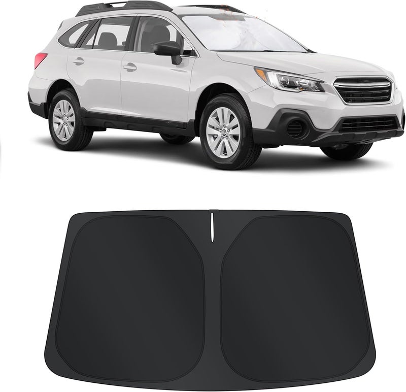 TINGLU Sun Shade for Subaru Outback Wagon 2015-2019 Accessories Windshield Sun Shade Window Shade UV Rays Protection Sun Visor Cover with Steering Wheel Sunshade Storage Bag - Image 1