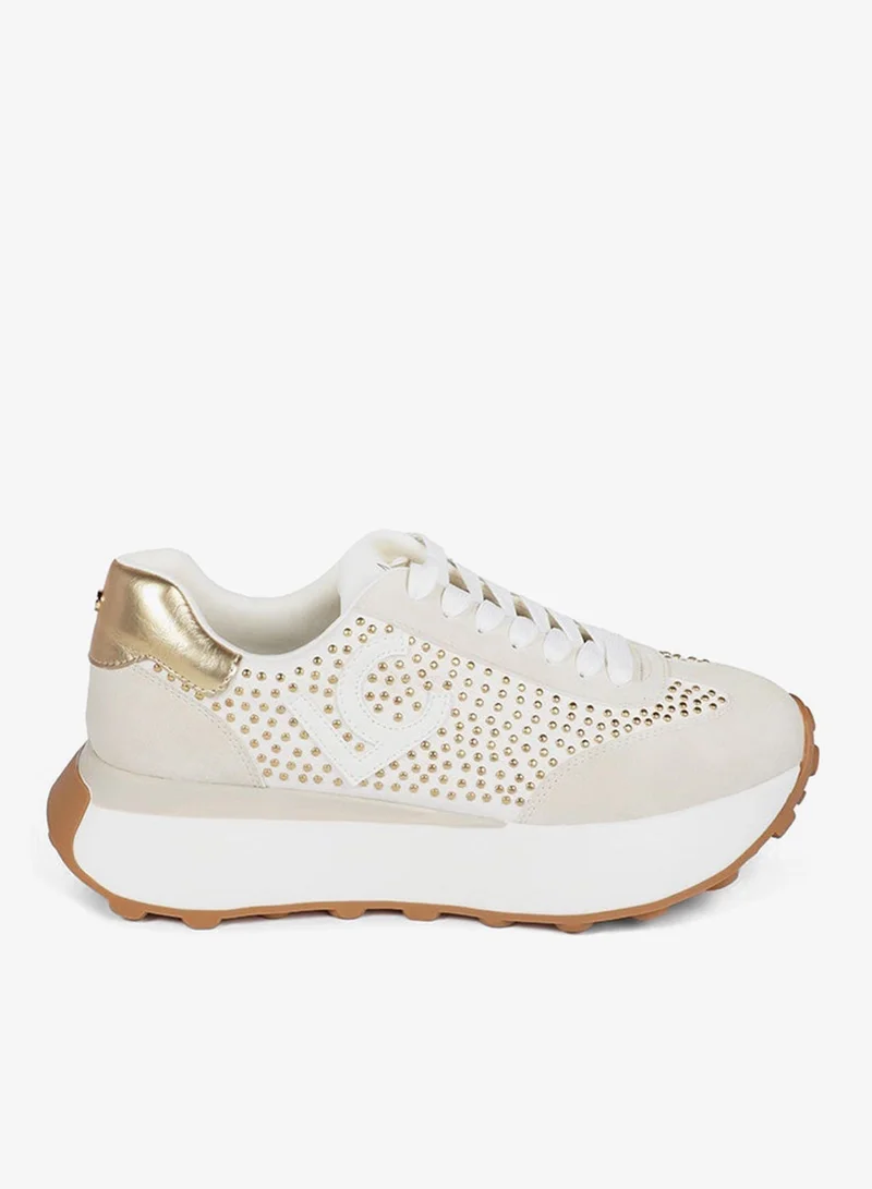 Lola Casademunt Platform Sneakers with Metallic Studs