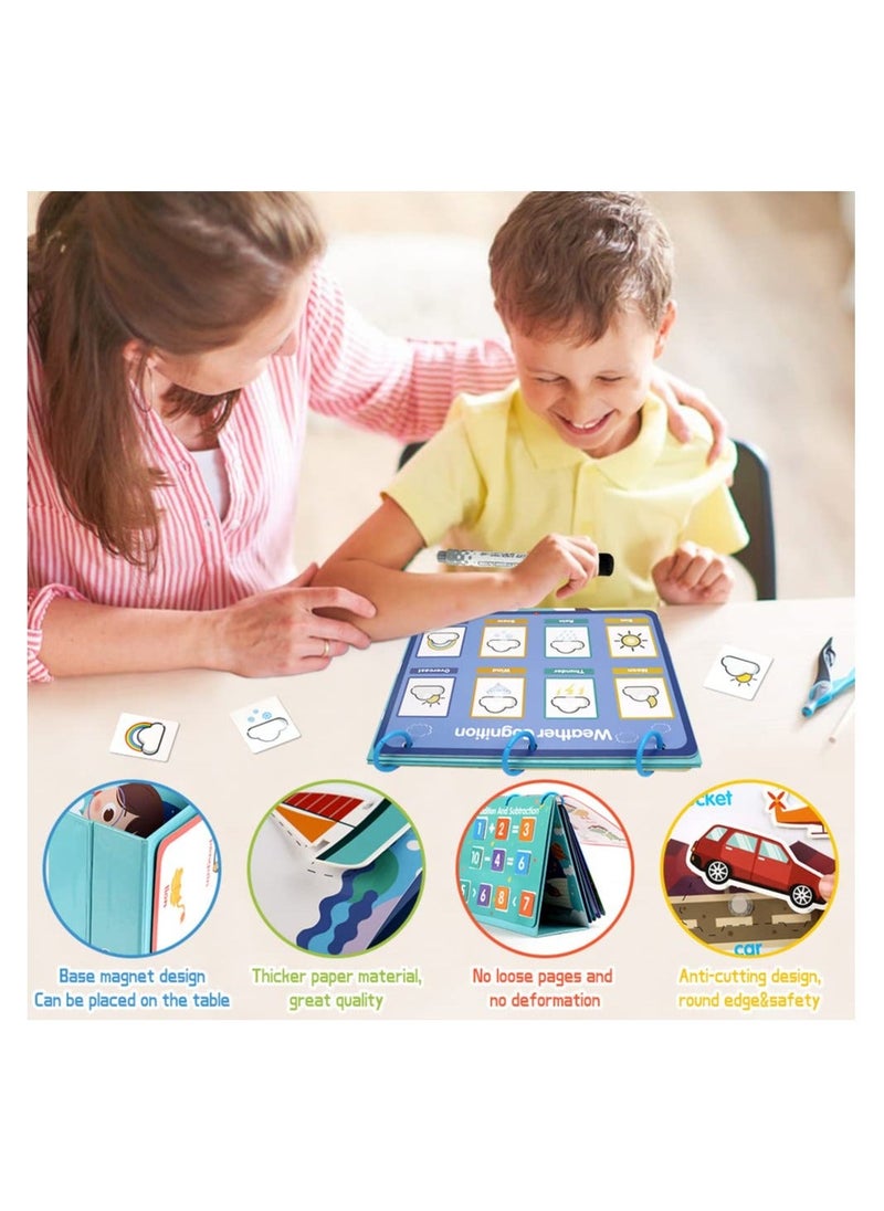 Y&D - Busy Book, Newest Desktop Montessori 17 Themes Preschool Learning Educational Autism Sensory Toys, Kindergarten Classroom Must Haves The Travel Toys Gift for Children - Image 1