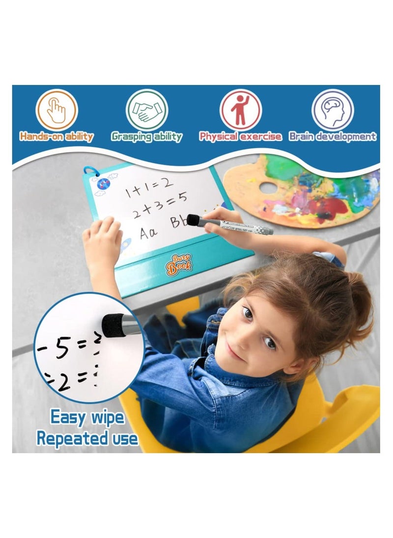 Y&D - Busy Book, Newest Desktop Montessori 17 Themes Preschool Learning Educational Autism Sensory Toys, Kindergarten Classroom Must Haves The Travel Toys Gift for Children - Image 1