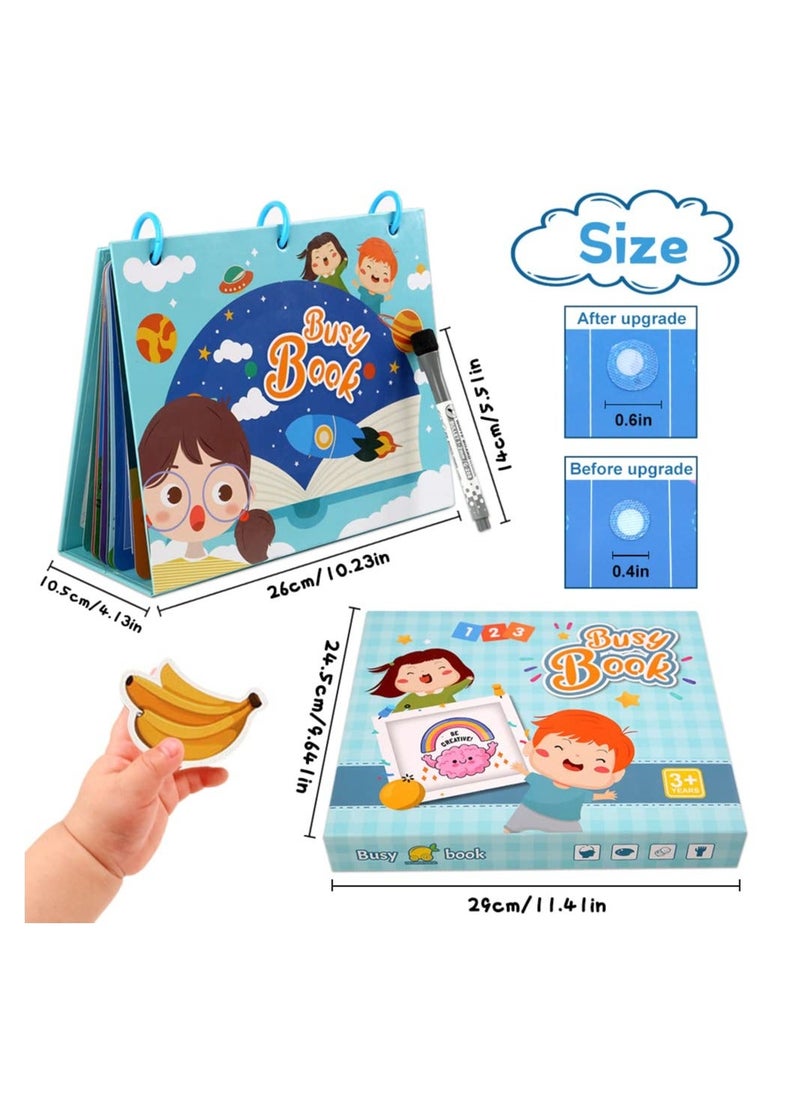 Y&D - Busy Book, Newest Desktop Montessori 17 Themes Preschool Learning Educational Autism Sensory Toys, Kindergarten Classroom Must Haves The Travel Toys Gift for Children - Image 1