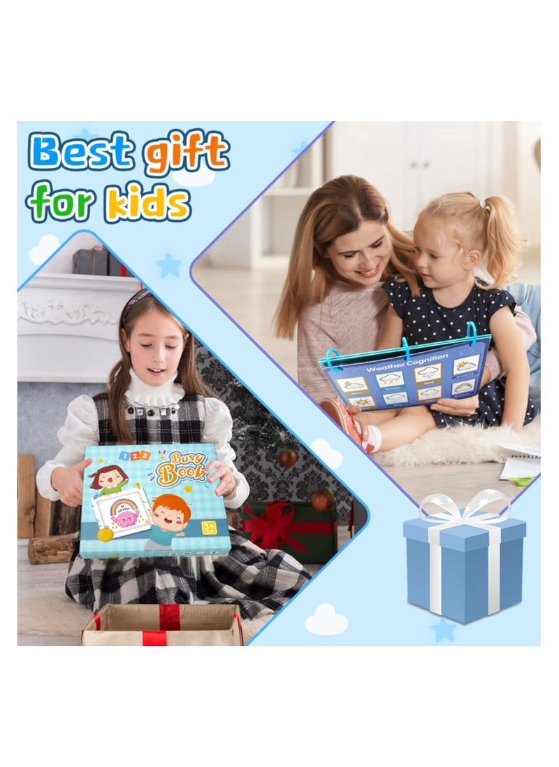 Y&D - Busy Book, Newest Desktop Montessori 17 Themes Preschool Learning Educational Autism Sensory Toys, Kindergarten Classroom Must Haves The Travel Toys Gift for Children - Image 1