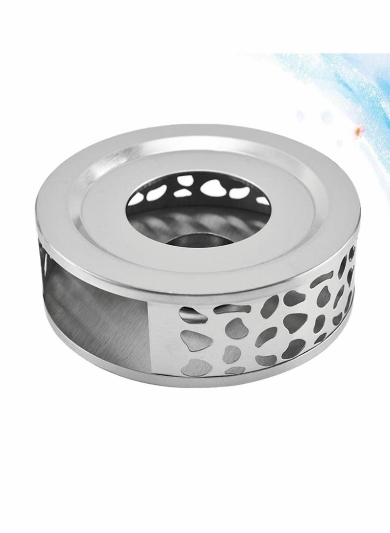 KASTWAVE قاعدة تسخين إبريق الشاي من الفولاذ المقاوم للصدأ، دافئة مقاومة للحرارة لتسخين الشاي والمشروبات والنبيذ والمشروبات الروحية، للمكتب والمنزل - Image 5