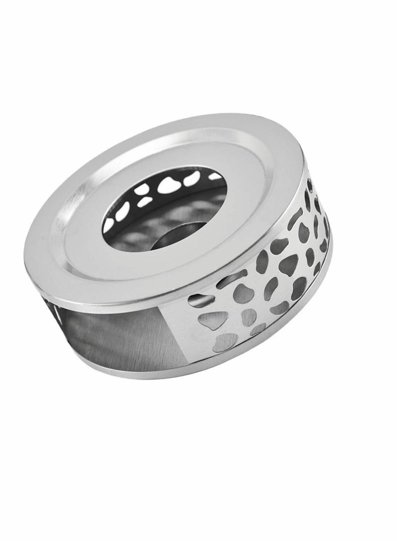 KASTWAVE قاعدة تسخين إبريق الشاي من الفولاذ المقاوم للصدأ، دافئة مقاومة للحرارة لتسخين الشاي والمشروبات والنبيذ والمشروبات الروحية، للمكتب والمنزل - Image 2