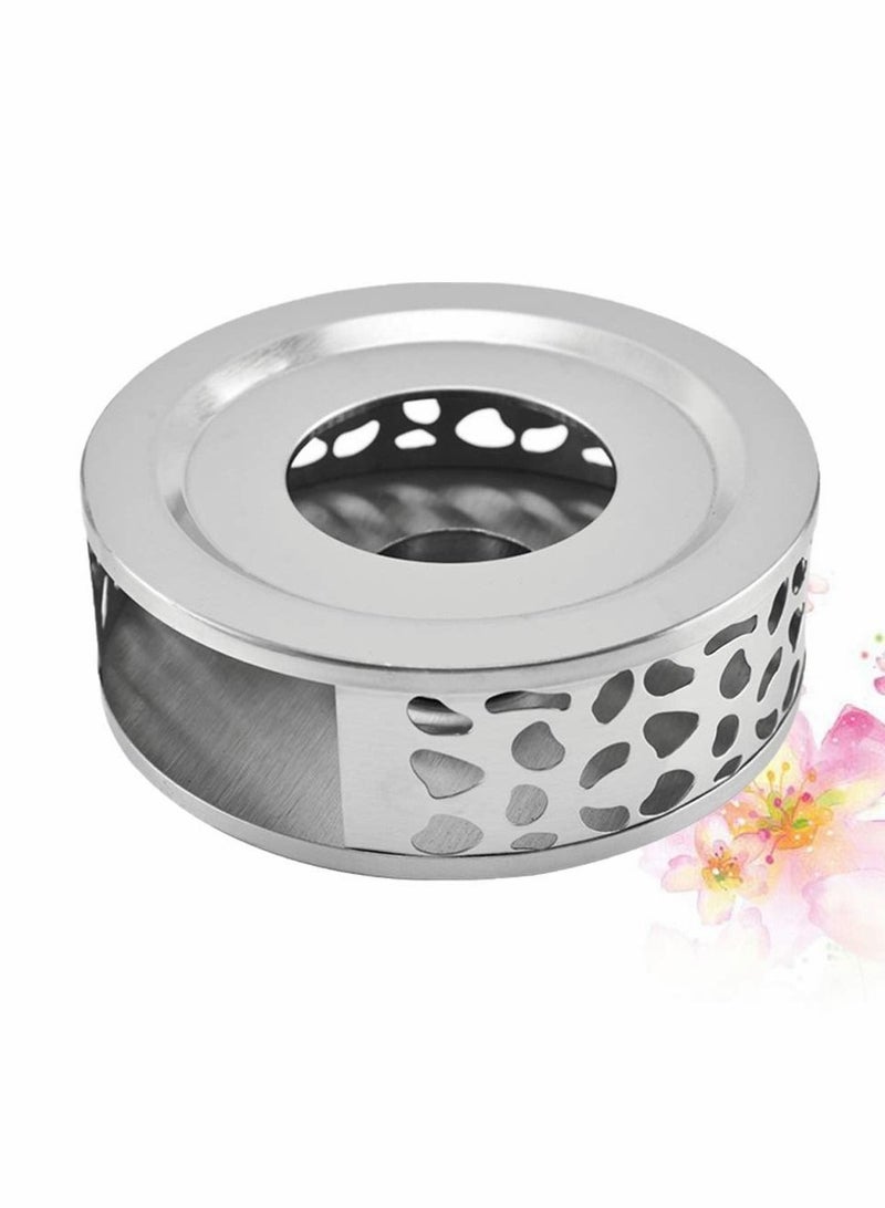 KASTWAVE قاعدة تسخين إبريق الشاي من الفولاذ المقاوم للصدأ، دافئة مقاومة للحرارة لتسخين الشاي والمشروبات والنبيذ والمشروبات الروحية، للمكتب والمنزل - Image 3