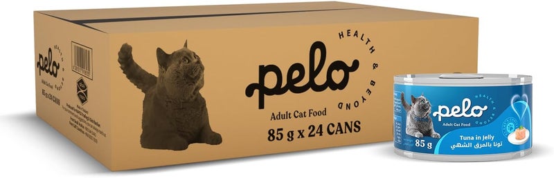 PELO WET CAT FOOD TUNA 85 Grams x 24 Cans - Image 1