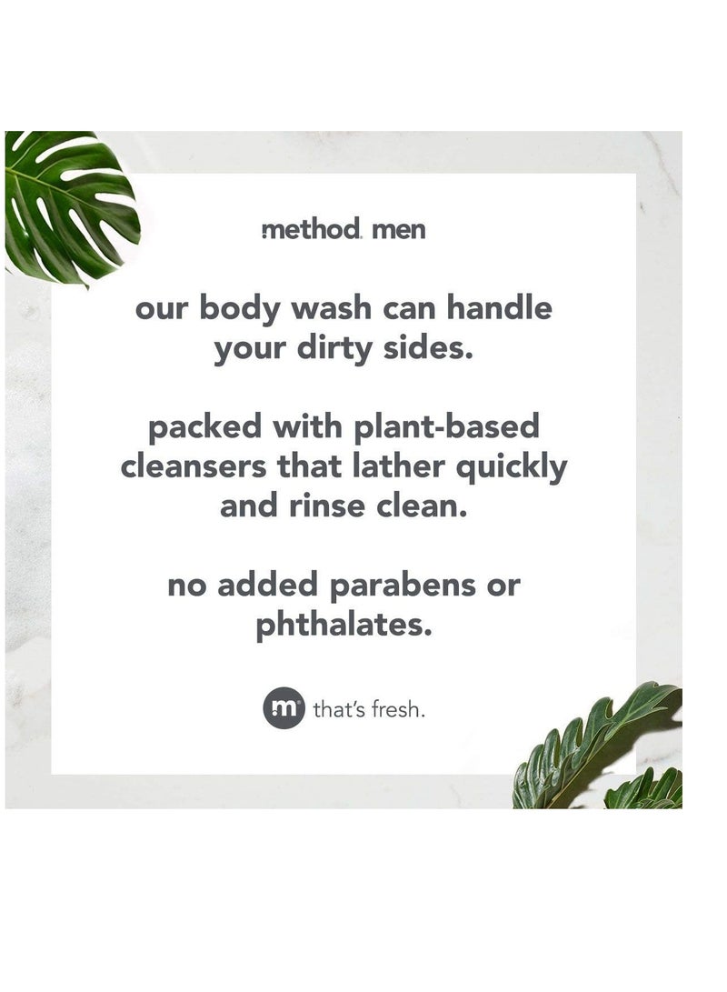Method Method Men Body Wash, Sea + Surf, Paraben and Phthalate Free, 18 FL Oz (Pack of 6) - Image 3