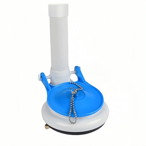 Banhey Toilet Flush Valve Assembly, 3 Inch, Compatible with One - Piece Toilets -WC Tank Repair and Replacement Part Featuring Chain and Flapper - Image 1