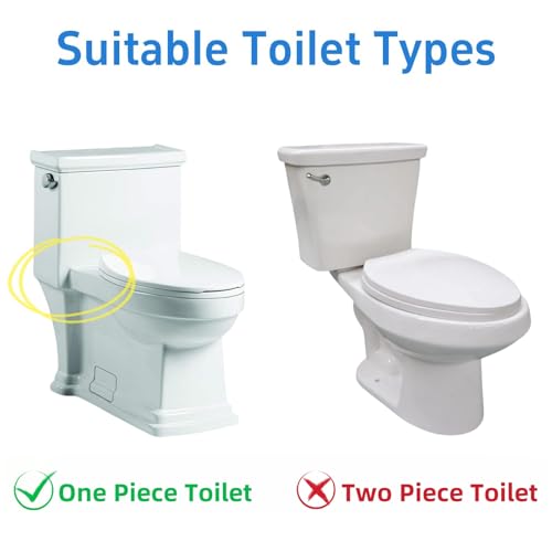 Banhey Toilet Flush Valve Assembly, 3 Inch, Compatible with One - Piece Toilets -WC Tank Repair and Replacement Part Featuring Chain and Flapper - Image 5
