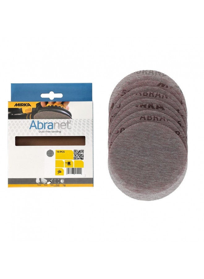 Mirka Abranet Net Disc + Pad Saver / 5 inch/Assortment Grit 80-600 /Sandpaper Sanding Discs Hook and Loop / 10 pcs / 9A-232-APRP - Image 2